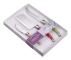  Ostset Laguiole 3 St. Mixade Färger Vit Box