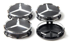 MB02 - 75MM 4-pack Centrumkåpor Mercedes Benz