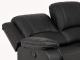 NANTERRE 2-sits Reclinersoffa Svart/Vit