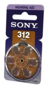 Hörapparatsbatteri Sony 312 PR41 (Brun)