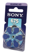 SONY PR44 Zinc batteri för hörapparater 1,4Volt 6-pack