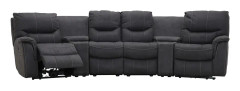 KENTUCKY 4-sits Elreclinersoffa Grå