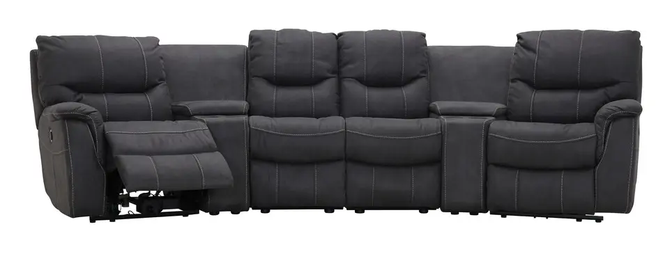 KENTUCKY 4-sits Elreclinersoffa Grå