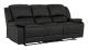 NANTES 3-Sits Reclinersoffa Svart