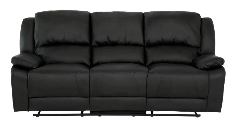 NANTES 3-Sits Reclinersoffa Svart