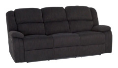 JEROME 3-sits Reclinersoffa Svart
