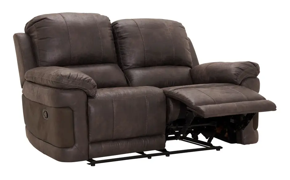 CORONA 2-sits Reclinersoffa Svart/Brun