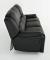 NANTES 3-Sits Reclinersoffa Svart