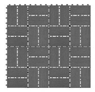 Trall 11 st WPC 30x30 cm 1 kvm gra