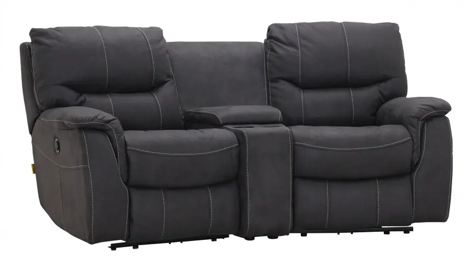 KENTUCKY 2-sits Elreclinersoffa Grå