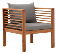  Fåtölj Comfort Garden Askö Akacia/Grå