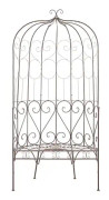Traedgardsbaenk 95 cm jaern antikbrun