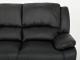 NANTES 3-Sits Reclinersoffa Svart