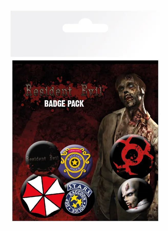 Pin Badge Pack - Resident Evil Mix - Merchandise