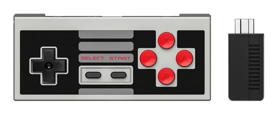 NES30 Controller plus Bluetooth-mottagare (8Bitdo) - Classic Mini