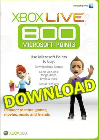 Xbox 360 Live points (800) - Download - Xbox 360