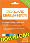 Xbox 360 Live Gold Card (3 mth + 1 month) - Xbox 360