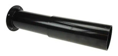 justerbart basreflexrör 80 x 150-280 mm svart