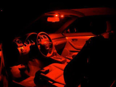 Spollampa 39mm röd 8-pack Led 2835SMD C5W SV8.5