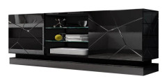 QUINSON Tv-bänk 160 cm Svart