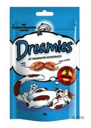 Dreamies 4008429037962 godbid til hund og kat Snacks Laks 60 g