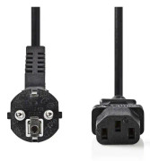 NEDIS strömkabel - Schuko hanvinklad - IEC-320-C13 - 3.0 m - Svart