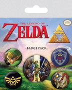 The Legend Of Zelda Set med märken (förpackning med 5 st)