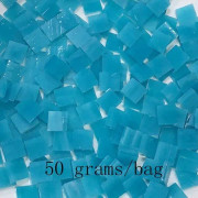 Handgjorda mosaikplattor, diamant transparent, blandat glas för mosaik hantverk levererar pussel konstmaterial - akryl 50 gram [838766145]