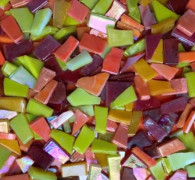 100 g kreativa mosaikglasspegel inläggsplattor - hantverk hantverk
