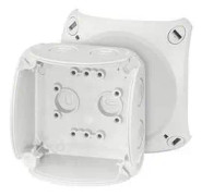 Hensel KF 0200 G Avgreningsbox (L x B x H) 62 x 93 x 93 mm Grå-vit (RAL 7035) IP66, IP67, IP69 1 st