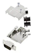 encitech 6355-0013-01 D45ZK09-HDP15-K D-Sub stiftlist set 45 ° Antal poler: 15 Lödhona 1 set