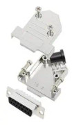 TRU COMPONENTS 7709260 TCD45NT15MDBSK D-Sub honkontakt set 45 ° Antal poler: 15 Lödhona 1 st