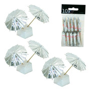 Partyparasoll Silver