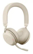 Jabra Evolve2 75 - Headset - på örat - Bluetooth - trådlös - aktiv brusradering - USB-A - ljudisolerande - beige - Optimerad för UC