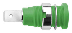 Säkerhets Labhylsa Hona inbyggd vertikal Stift-: 4 mm Grön Schützinger SEB 6452 Ni / GN 1 st
