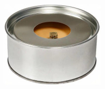 trädgårdsljus med lock paraffin silver 100 mm 8 timmar 2 st