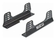 Sidostöd för racing-säte Sparco Svart Stål (3 mm) (400 mm) (2 pcs)
