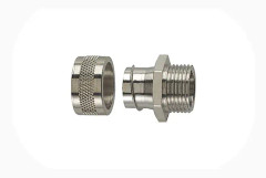 Hellermann Tyton 166-30303, Conduit body, Nickel, Nickel-plated brass, Metrisk, M20x1.5, 1 cm