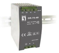 LevelOne POW-4820, Nätverksomkopplare, 85-264 V, 76,8 W, 48 V, Grön, Grå, Vit, 1,6 A
