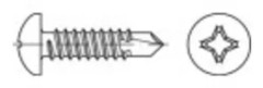 Borrskruvar TOOLCRAFT 16 mm Stjärnskruvmejsel Philips DIN 7504 Stål galvaniskt förzinkad 500 st