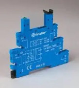 Sockel med smal profil 6,2 mm för reläer i 34-serien, 6-24 V AC/DC 93.51.0.024
