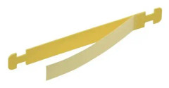 BRADY Laminatbalkar gula markeringsfält 45x9mm, totalt 71x9mm1 förpackning med 100 st