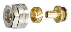 Roth Fordelerkobling 16mm x 3/4" Euro Fordelerkobling 3/4” EURO x 16mm, messing
