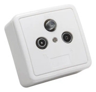 Antennuttag Triax TOU-4, utan lock