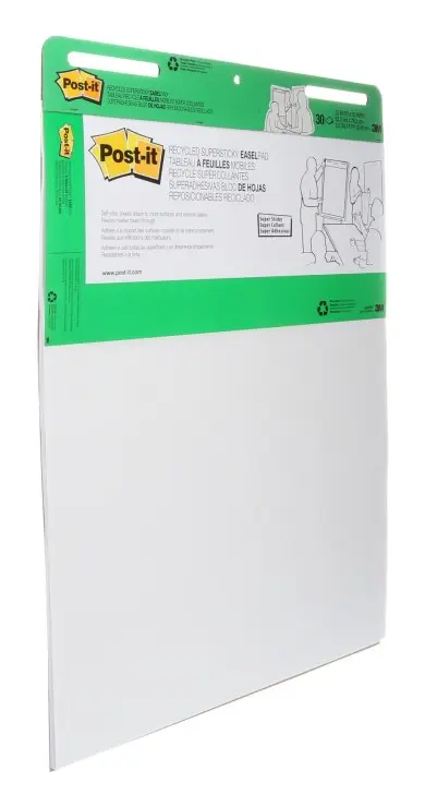 Post-it Easel Pad 559RP - Staffliblock - 635 x 762 mm - 30 ark - vitt - tydlig (paket om 2)