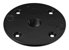 König & Meyer 24116, Monteringsplatta, Svart, König & Meyer, Zink stål, 105 mm, 105 mm