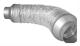 Flexibel ljuddämpare Ø160-1500 - MF/MF 50 mm isolering. Alu-polyester