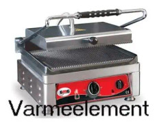 Reservdel Värmeelement underdel för GMG Spänngrill 108249,1 st
