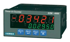 Emko EZM-4950.1.00.2.0/01.01/0.0.0.0 EZM-4950.1.00.2.0/01.01/0.0.0.0 6-ställig förvalsräknare med timer, 2 reläutgångar