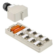 Sensor/ställdon passiv M12 fördelare med metallgänga SAI-8-M-4P M12 DIP 1059430000 Weidmüller 1 st